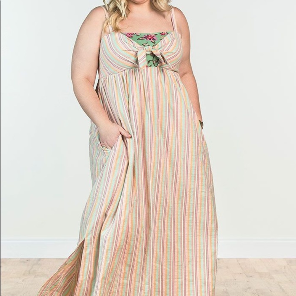 Matilda Jane No Baggage Stripe Maxi Dress XXL